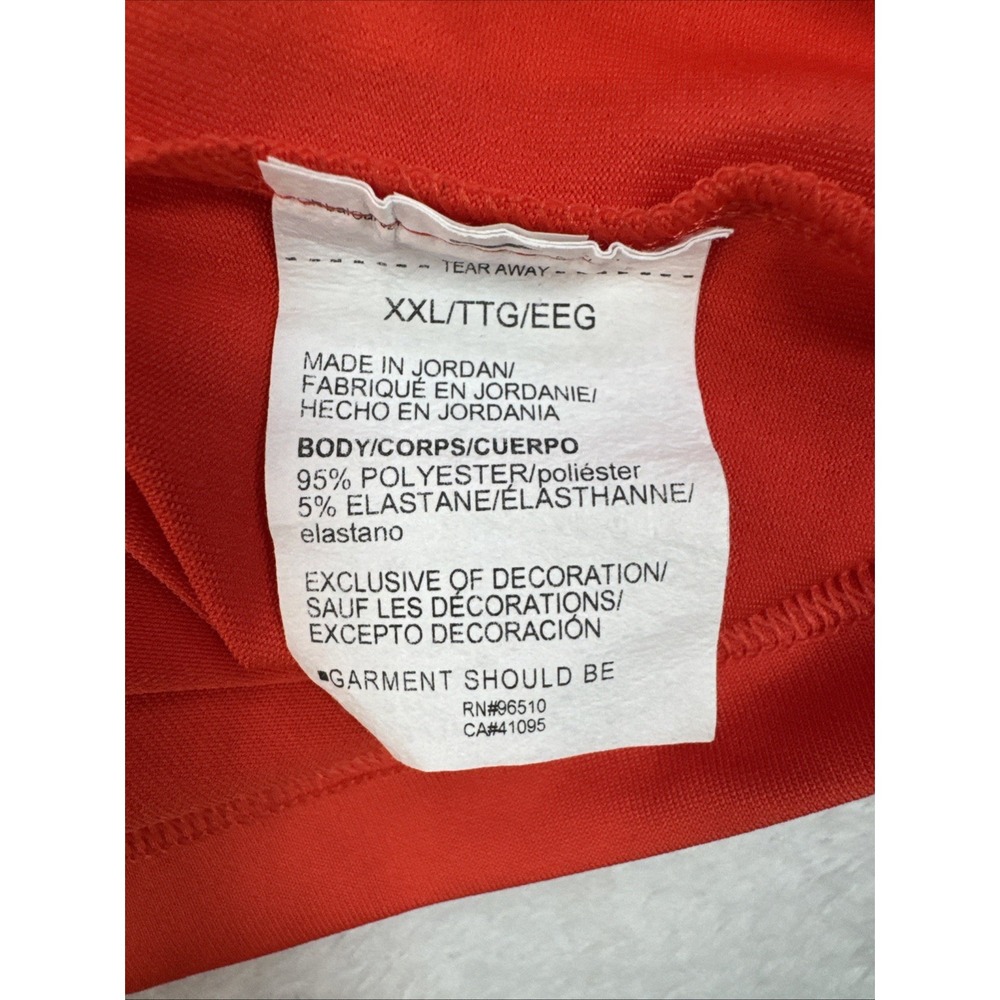 Under Armour Shirt Mens Extra Large 2XL Orange Long Sleeve Golf Polo Performance - Picture 6 of 7